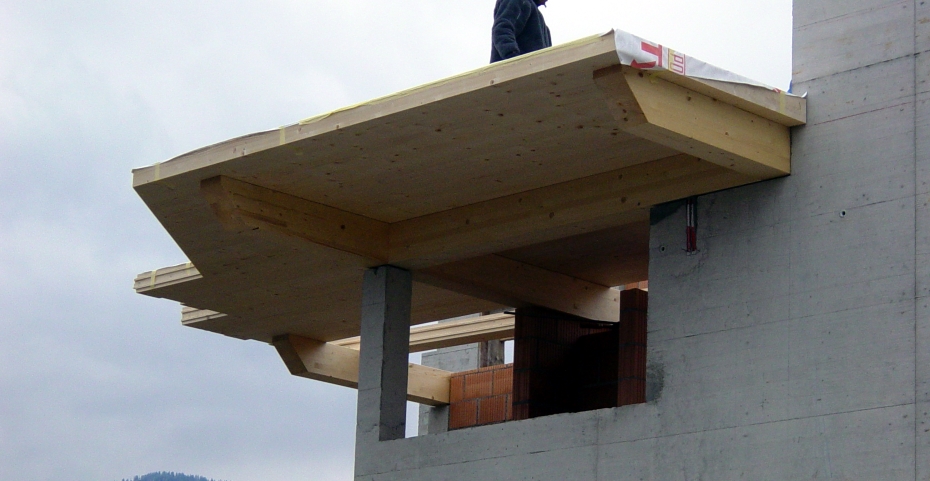 Betonstuetzen fuer Holzbau